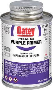 Oatey 30755 4 oz PVC Purple Primer