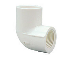 Nibco 407-101 3/4 in. Slip x 1/2 in. FIPT PVC 90-degree Reducing Elbow, White