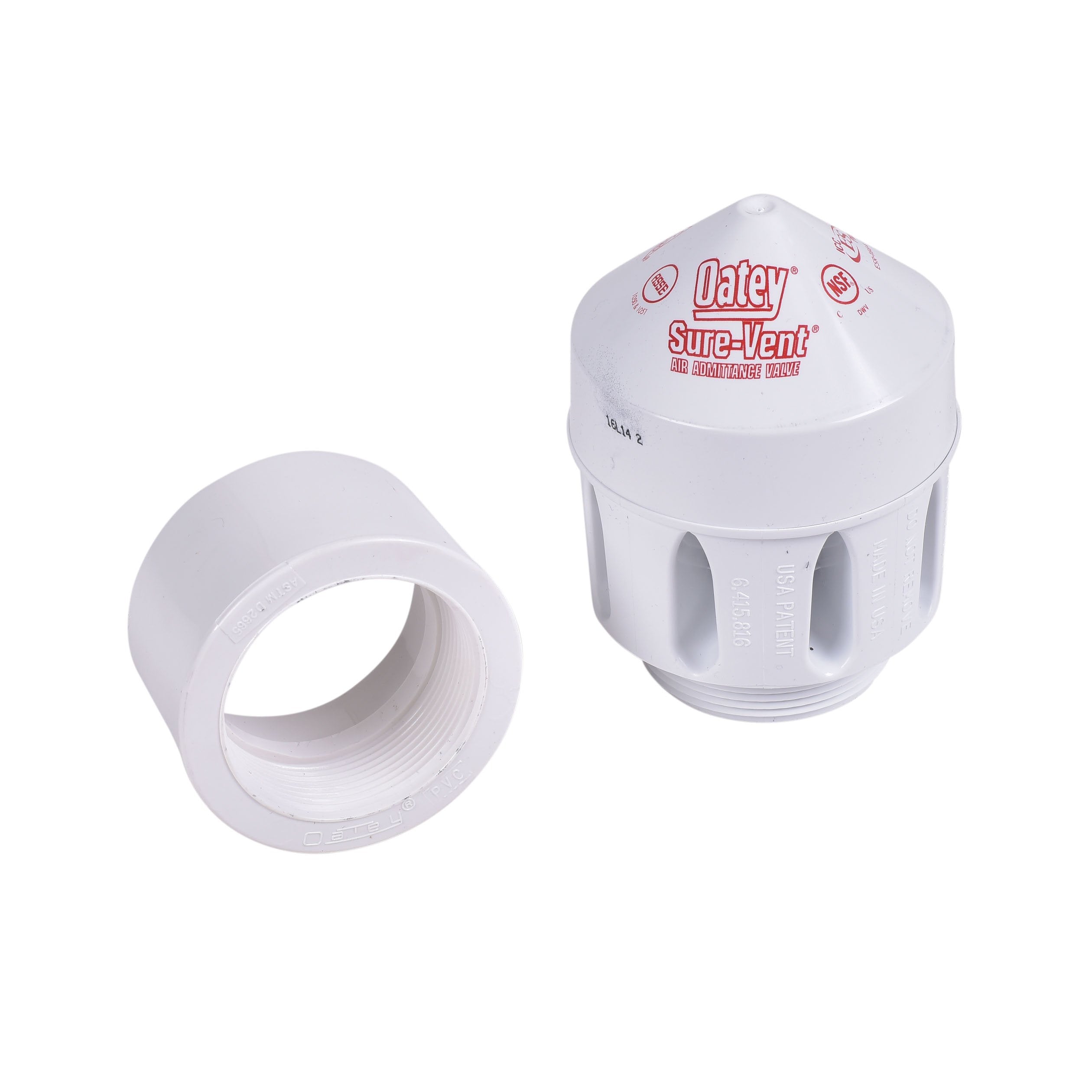 Oatey 39220 Sure-Vent 160 DFU 2 x 3 PVC Adapter AAV