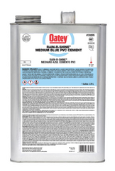 Oatey 30895 Rain-R-Shine Blue Medium PVC Cement 1 Gallon