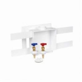 Oatey 38532 Washing Machine Outlet Box with 1/4 Turn Brass Ball Valve 2 Inch Drain