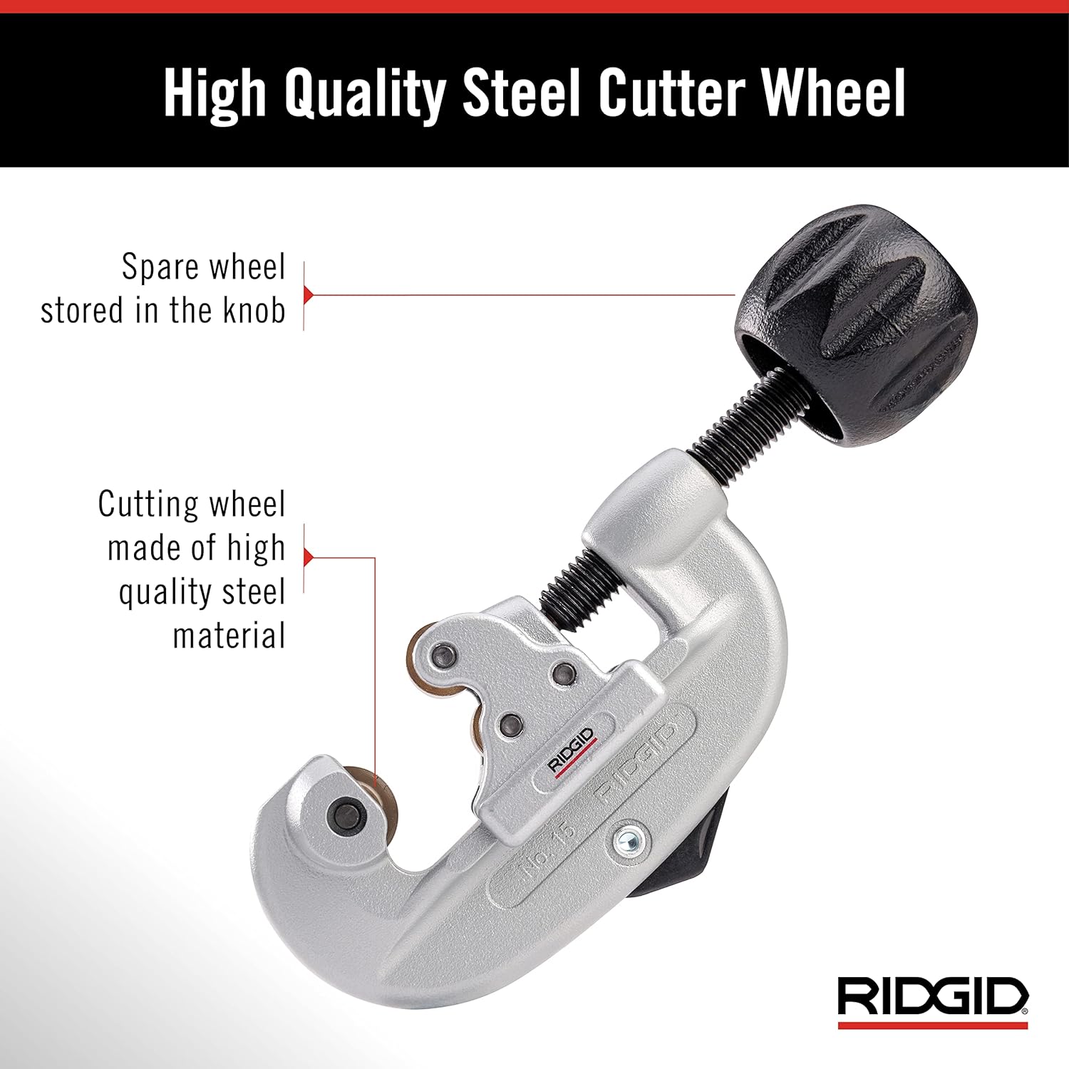 Ridgid 32920 Model 15 Screw Feed 3/16 to 1-1/8 Tubing and Conduit Cutter