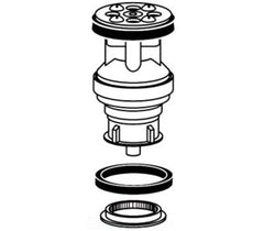 Sloan CN1002A Crown Piston Assembly Closet with Main Seat