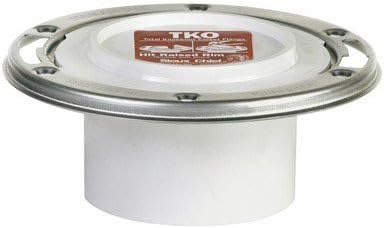 Sioux Chief 884-PTM PVC Closet Flange With Knockout Cap And Stainless Steel Ring