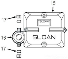 Sloan EBF1011A Solenoid Valve Assembly 2.8 x 2.8 x 3-1/2 inches