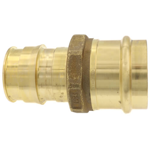 Uponor LFP4512020 ProPEX LF Brass Copper Press Adapter 2 inch PEX x 2 inch Press