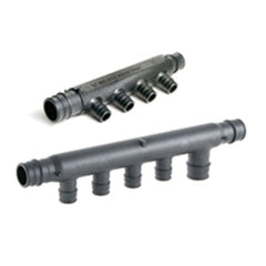 Uponor Q2237557 3/4 in. PEX Expansion Plastic Manifold with 3 Outlets