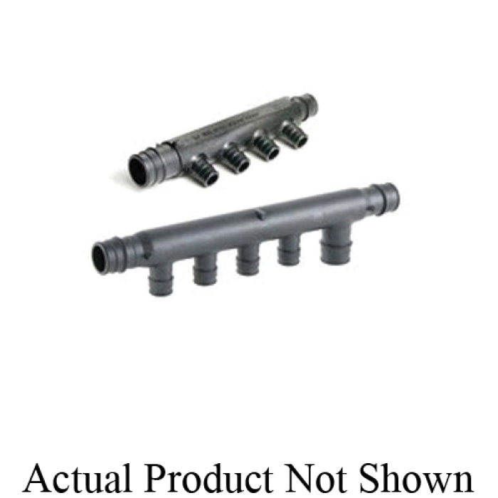 Uponor Q2237557 3/4 in. PEX Expansion Plastic Manifold with 3 Outlets