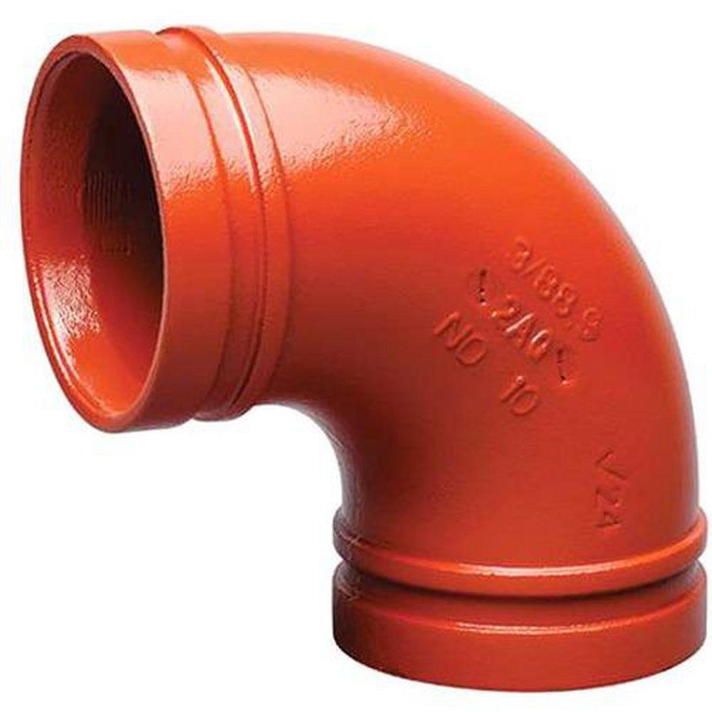 Victaulic FE65050P0C Grooved Concentric Reducer Orange Enamel 6 x 2-1/2 in.