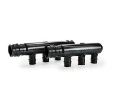 Uponor Q2267550 ProPEX Black Engineered Polymer Multi-Port Tee 3/4 x 1/2 in PEX x Closed x PEX 6-Branch