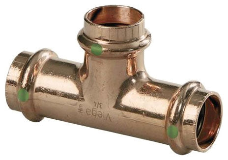 Viega 15538 ProPress Zero Lead Copper Tee 2 Inch x 1/2 Inch x Press