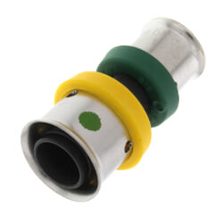 Viega 49398 PureFlow 2 x 1-1/2 Inch Plastic PEX Press Coupling