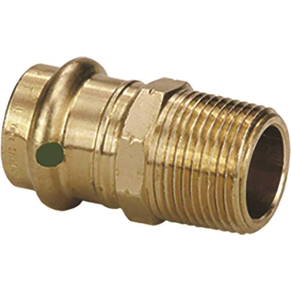 Viega 79215 ProPress Adapter 1/2 x 1/2 Bronze Lead-Free Male Press NPT