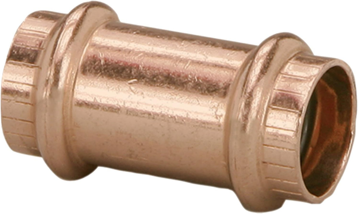 Viega 78182 ProPress Zero Lead Copper Coupling without Stop 1 Inch P x P