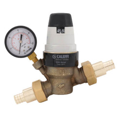 Caleffi 535751HA 3/4 PEX Crimp Pressure Reducing Valve ASSE 1003 with Pressure Gauge Low Lead Pre-adjustable