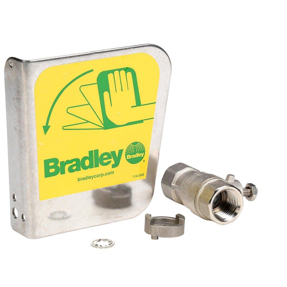 Bradley S30-070 Stainless Eyewash Handle and 1/2 in. Ball Valve