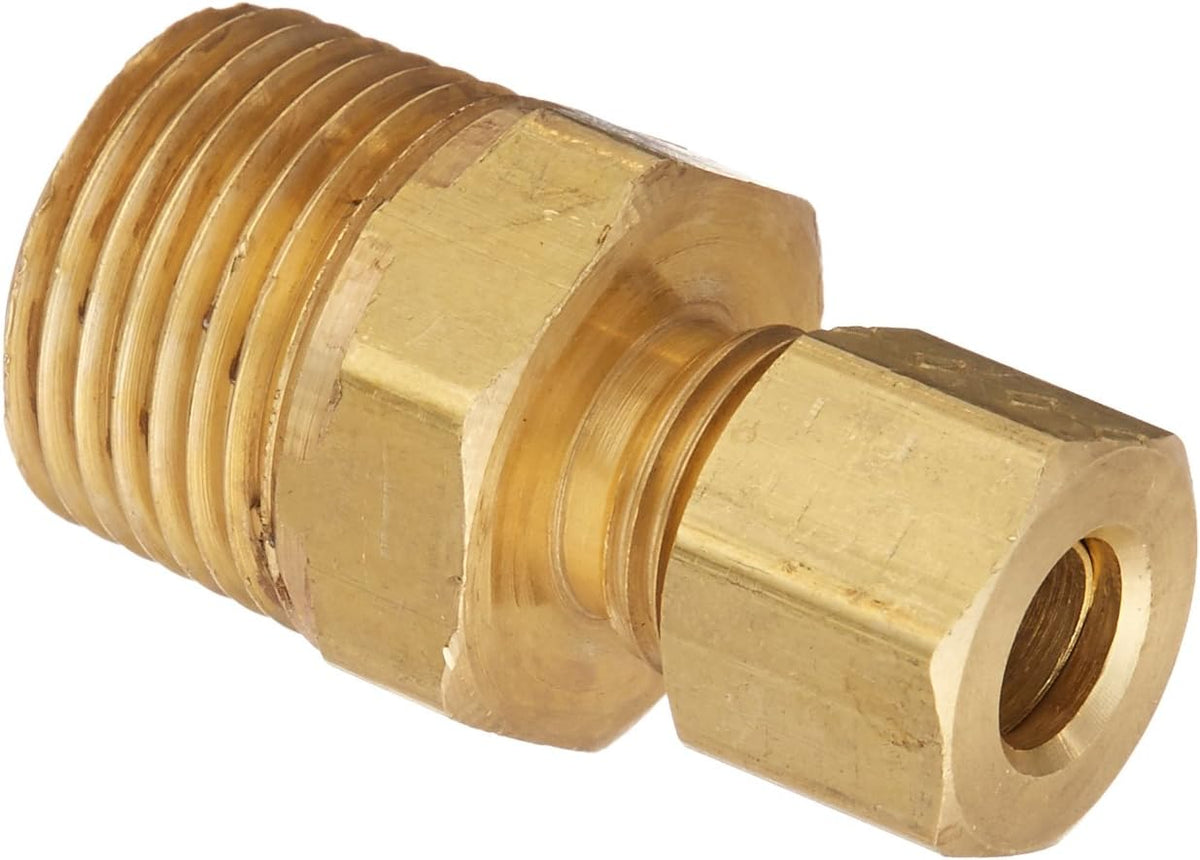 BrassCraft 68-4-6X 1/4 OD by 3/8 Inch Male Reducing Adapter Lead-Free