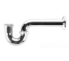 Dearborn 702BN-1 1-1/2 in. Brass P-Trap in Polished Chrome