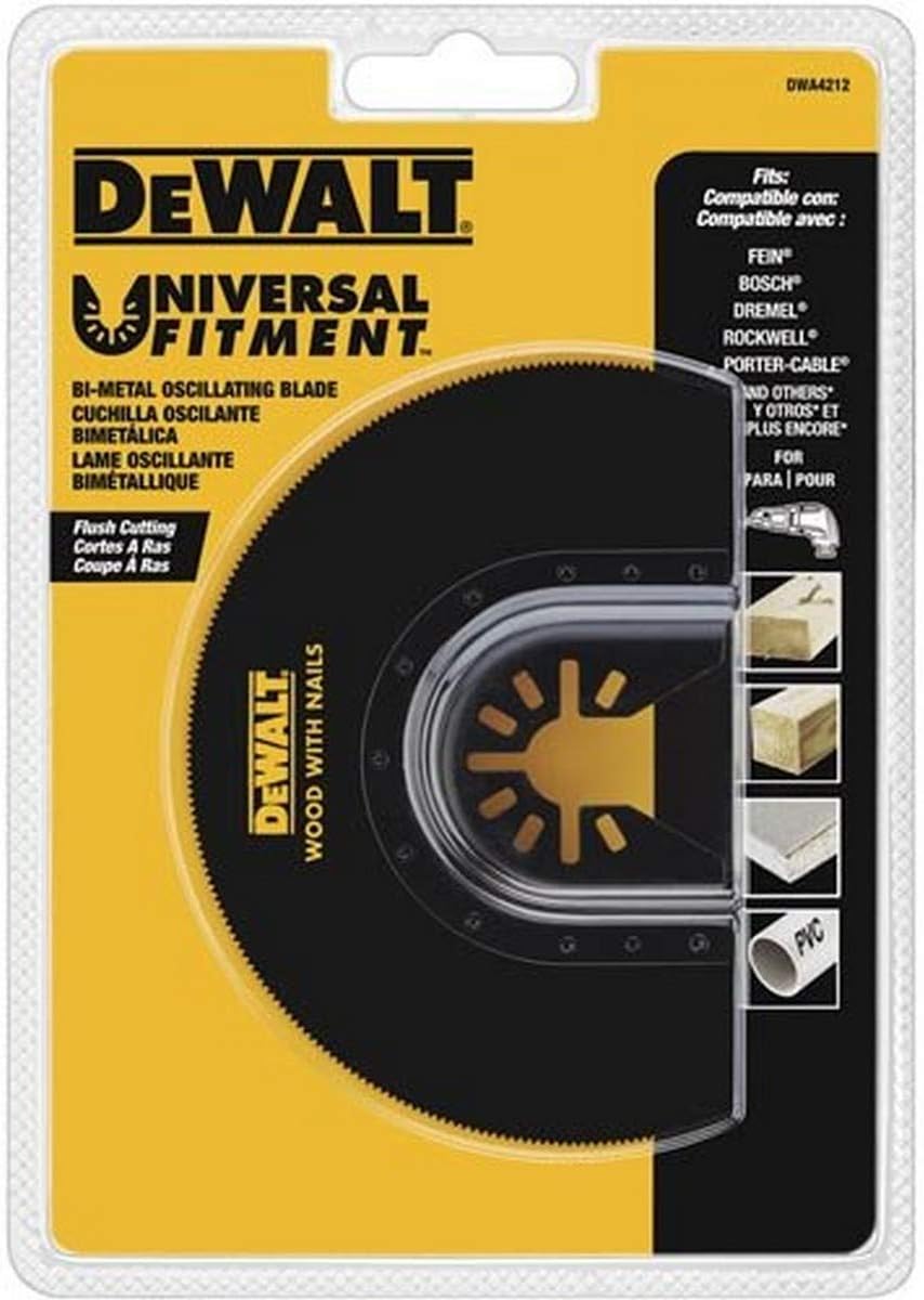 DEWALT DWA4212 Oscillating Flush Cut Blade Black