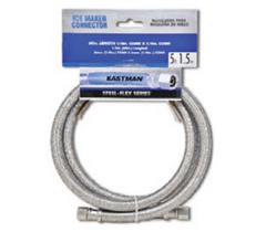 Eastman 41036 Stainless Steel Ice Maker Connector 10 ft 1/4 in x 1/4 in