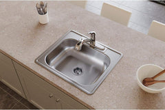 Elkay D125223 Dayton Single Bowl Drop-in Stainless Steel Sink Satin 25 x 22