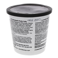 Hercules 25103 Sta Put Plumber's Putty, 3 lb Pail, Solid Form, Off-White