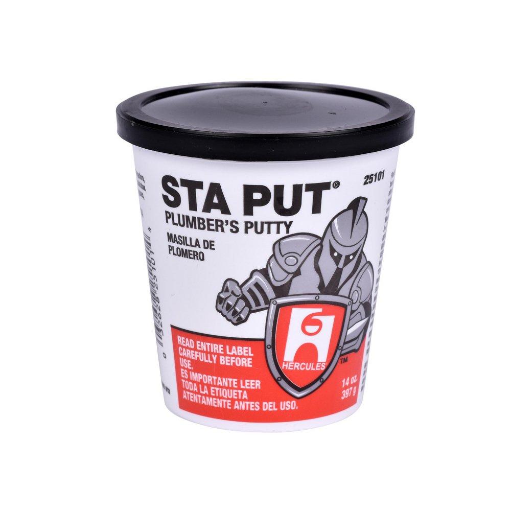 Hercules 25101 Sta Put 14 oz Metal Beige Plumber's Putty