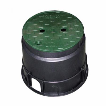 Jones Stephens Corp M06010 Round Valve Box 10-Inch Body with Green Lid