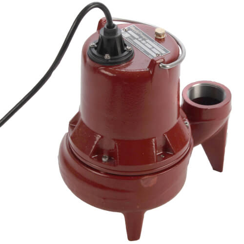 Liberty Pumps LE51M-2 1/2 HP Manual Sewage Pump 115V 25 ft Cord