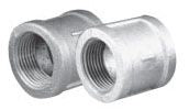 Matco-Norca ZMGCP05 Galvanized Malleable Coupling 1 inch FPT x FPT