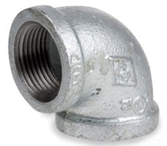 Matco-Norca ZMGL9003 Galvanized Malleable Iron Elbow 1/2 inch x 1/2 inch 90 Degree Threaded