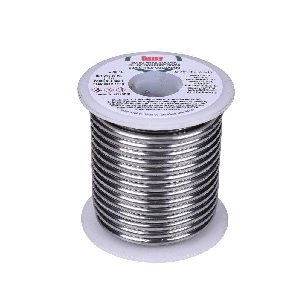 Oatey 20019 Wire Solder 1 lb Solid Silver