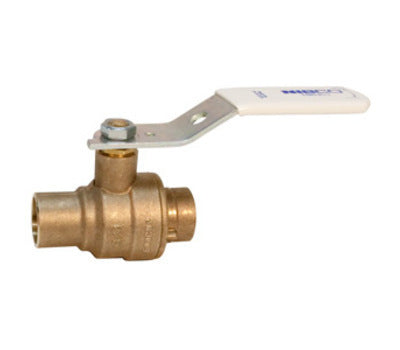 Nibco S-685-80-LF 1 In. Female Solder x Female Solder Bronze Full Port Ball Valve Lead-Free