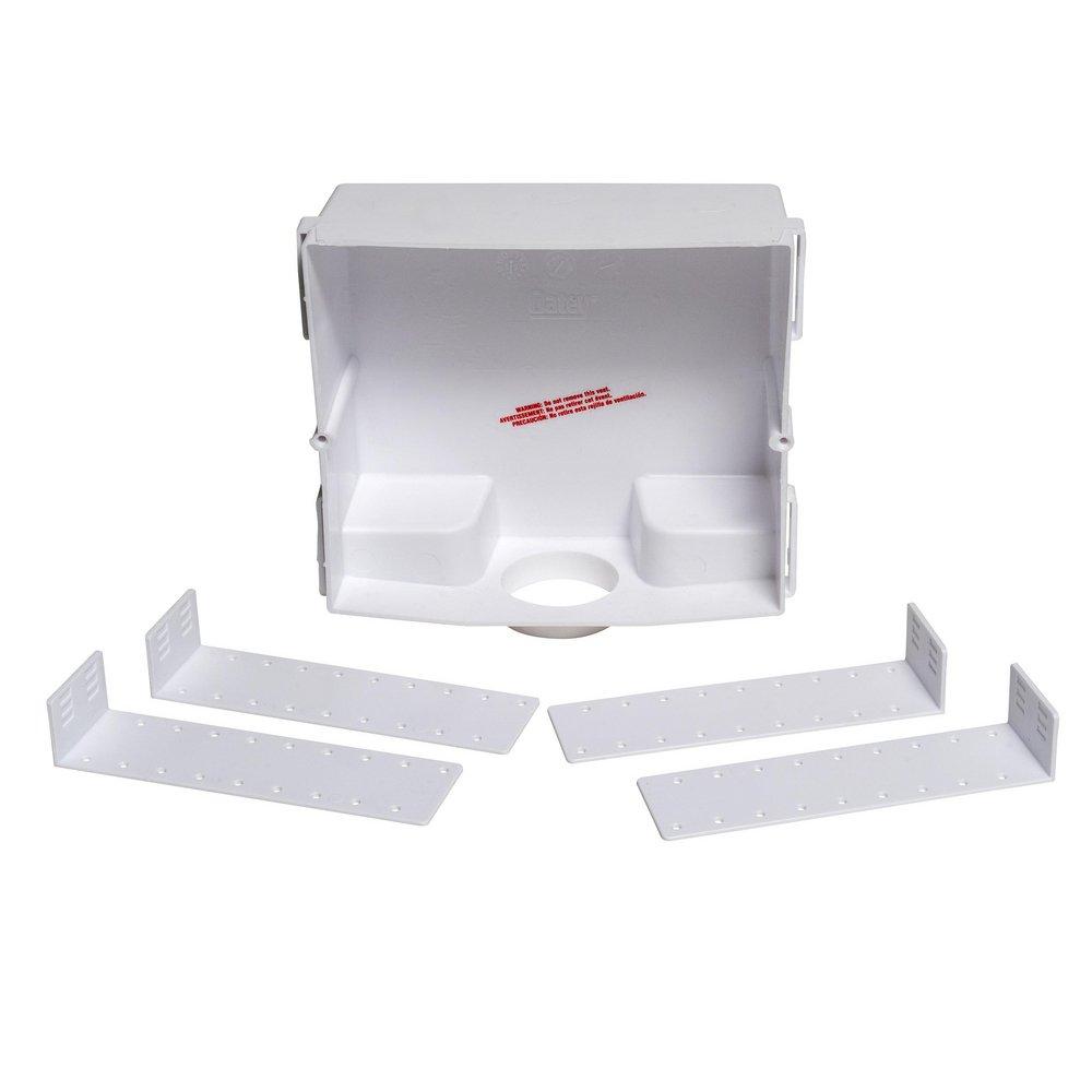 Oatey 39010 Sure-Vent Plastic Vent Wall Box with Face Plate