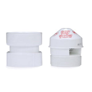 Oatey 39017 Sure-Vent 1.5-2 Inch 160 Branch 24 Stack DFU Air Admittance Valve White PVC Sch. 40 Adapter