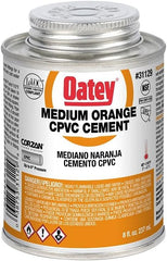 Oatey 31129 Medium Body CPVC Cement 8 Ounce Orange