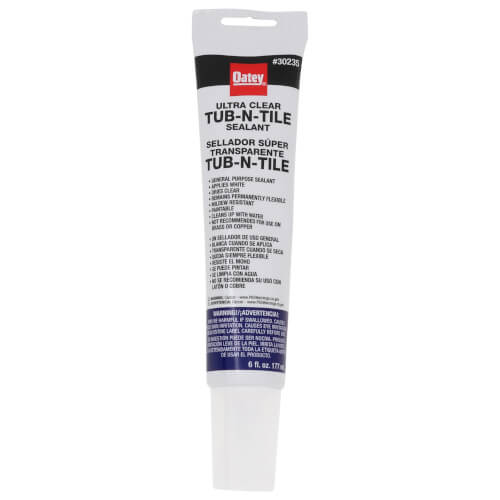 Oatey 30235 Adhesive Caulk Clear 6-Ounce