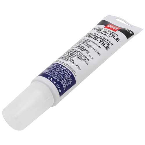 Oatey 30235 Adhesive Caulk Clear 6-Ounce