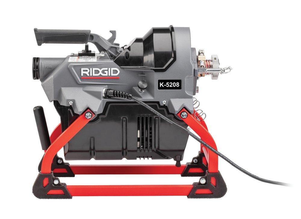 RIDGID 62378 K-5208 115V 60Hz Drain Cleaner Machine with Guide Hose, 7 C-11 Cables, 2 A-8 Wire Baskets, & Toolbox (W/Cutters) Kit