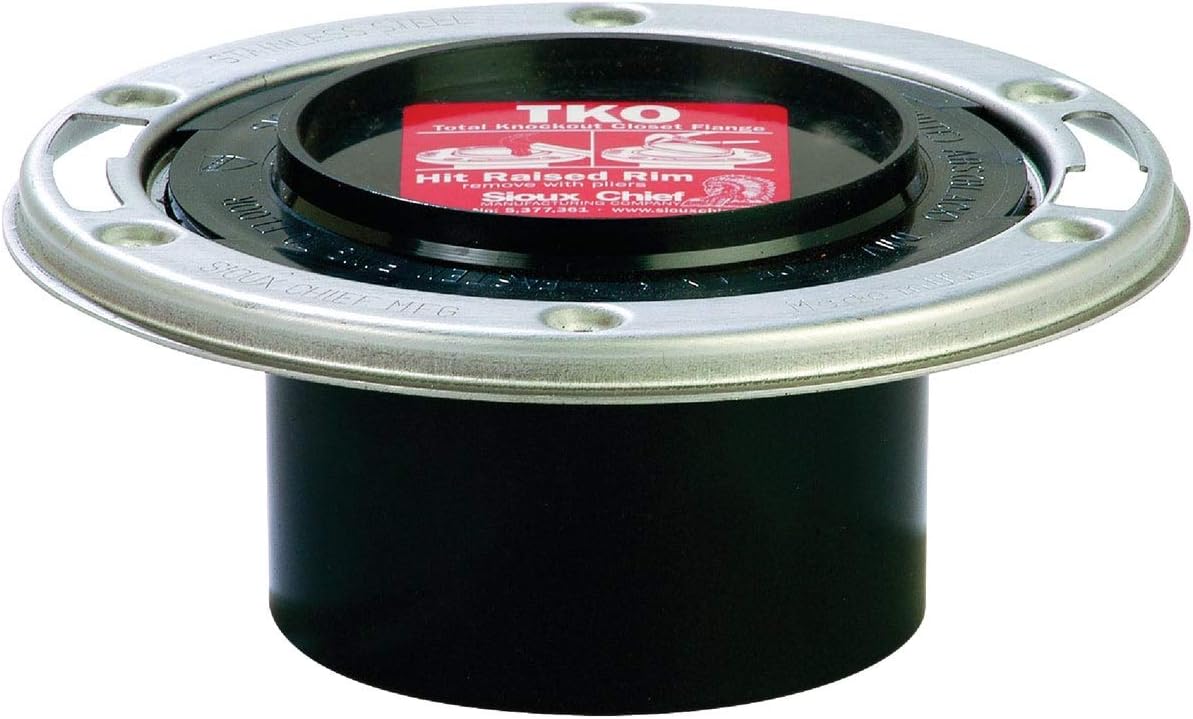 Sioux Chief 600-312PK 3-Inch K/O Ss Abs Flange