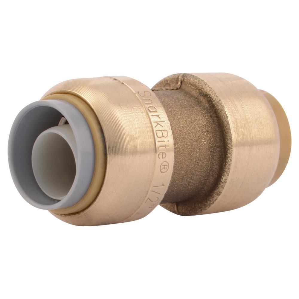 SharkBite U4008LF 1/2 in. Push Brass Press Coupling