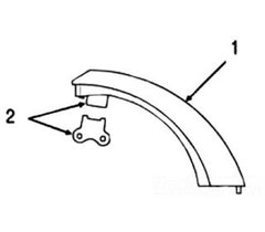 Sloan ETF1021A 0.5 GPM Female Metal Aerator Spray Head Chrome