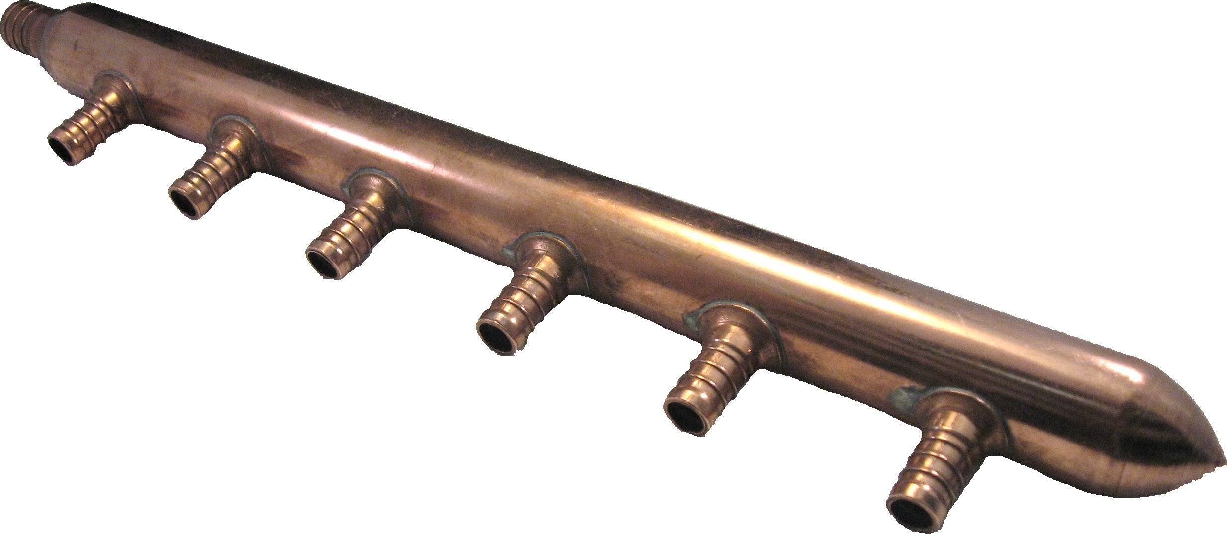 Sioux Chief 672X0690 PowerPEX Spin 3/4 Inch x 1/2 Inch Brass 6-Port Closed Manifold