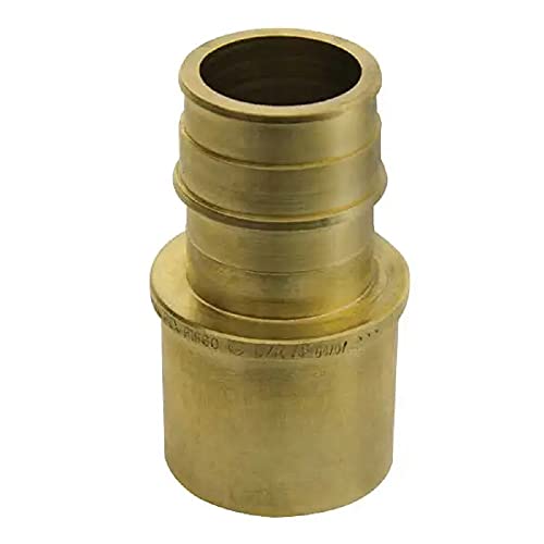 Uponor LF4511010 ProPEX 1 in. Brass PEX Expansion x Female Sweat Adapter