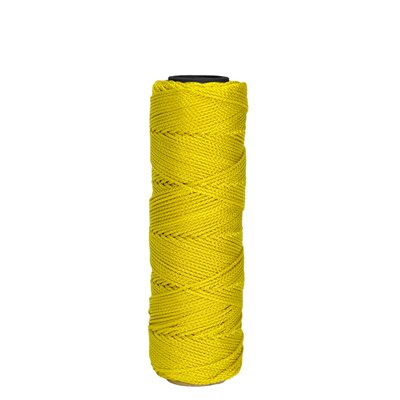 Bon 11-133 Braided Nylon Line 1000 Feet Yellow