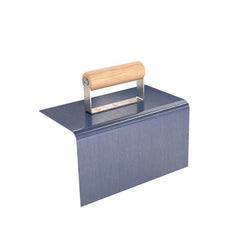 Bon 12-526 Blue Steel Outside Curb Tool - 9 x 5 - 1/2 Radius 5 Lip Wood Handle