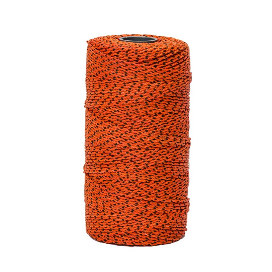 Bon 21-279 Blue Bayou Bonded Braided Nylon Line 685' Orange/Black Flecks