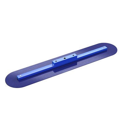 Bon 22-353 Blue Steel Fresno Trowel Round End 24 x 5