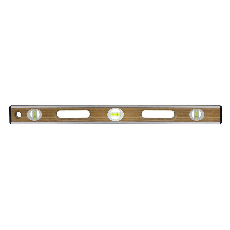 Bon 34-218 Bamboo Wood Level 24 Inches Aluminum I Beam