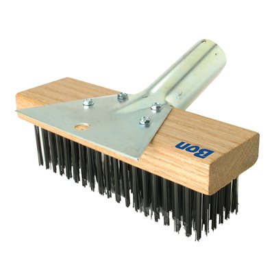 Bon 84-129 Combo Wire Block Brush Scraper Heavy Duty Cleaning